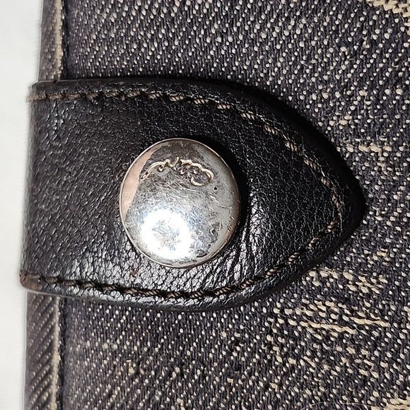 Celine Vintage bi fold wallet canvas / leather - Picture 5 of 12